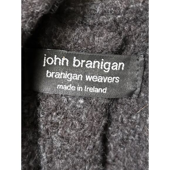 John Branigan Weavers Cape Coat Attached Scarf Ireland Wool Blend One Size - Picture 2 of 4